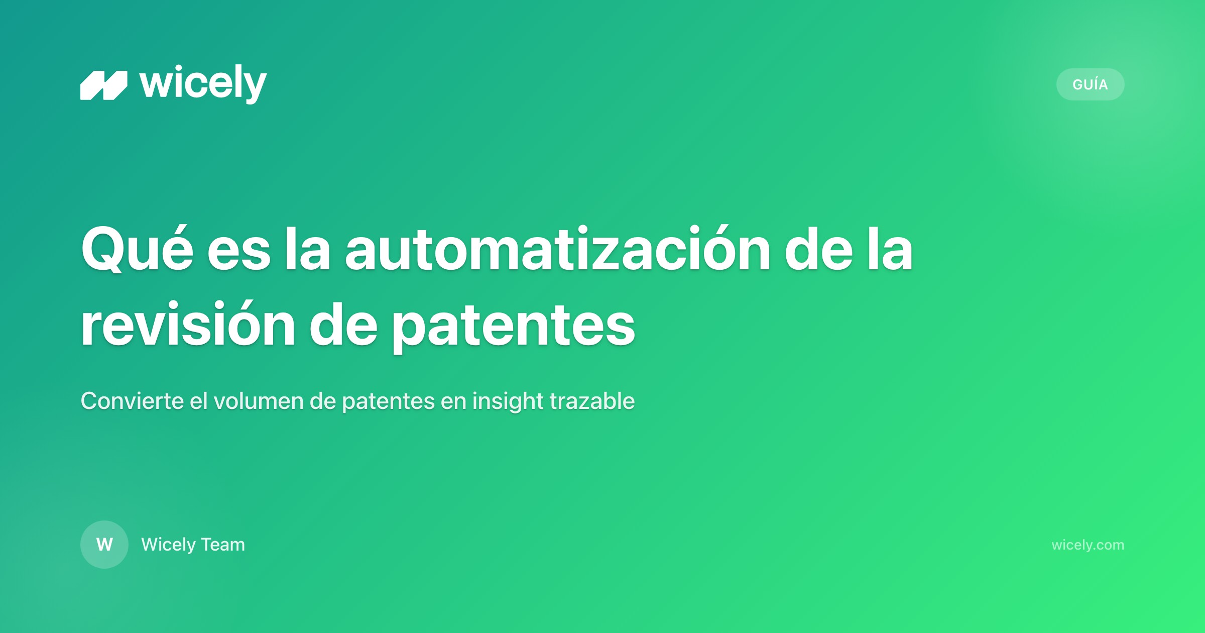 Qué es la automatización de la revisión de patentes en I+D